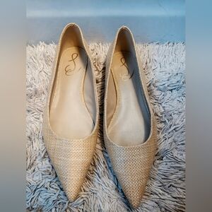 Sam Edelman Woven Beige Flats